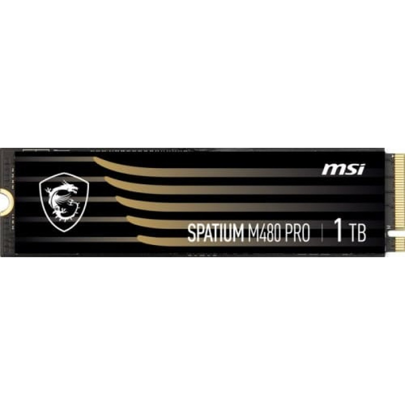 MSI SSD|MSI|SPATIUM M480 PRO|1TB|M.2|PCIe Gen4|NVMe|3D NAND|Write speed 6000 MBytes/sec|Read speed 7400 MBytes/sec|2.15mm|TBW 700 TB|MTBF 1600000 hours|S78-440L1G0-P83