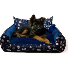 Go Gift Dog and cat bed XL - navy blue - 100x80x18 cm