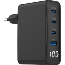 Gembird TA-UC-PDQC100LCD-01-BK mobile device charger Laptop, Smartphone Black AC Fast charging Indoor