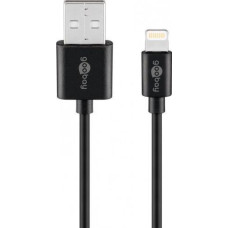 Goobay Kabel USB Goobay USB-A - Lightning 1 m Czarny (63523)
