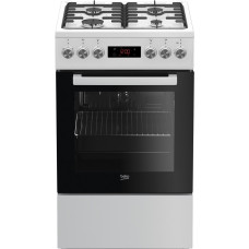 Beko FSE52320DWD cooker Freestanding cooker Gas White A