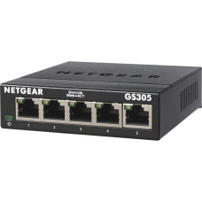 Netgear GS305 Unmanaged L2 Gigabit Ethernet (10/100/1000) Black