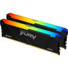 Kingston Fury Pamięć Kingston Fury Beast RGB, DDR4, 32 GB, 3200MHz, CL16 (KF432C16BB12AK2/32)