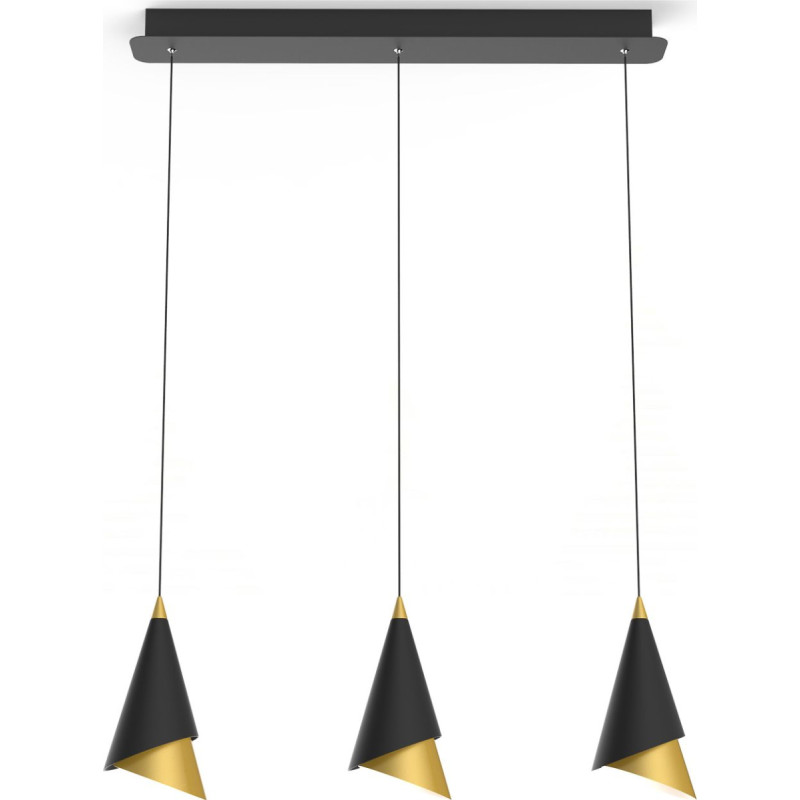 Italux Lampa wisząca Italux Lampa wisząca czarna Italux Raalto ledowa PND-433128-2