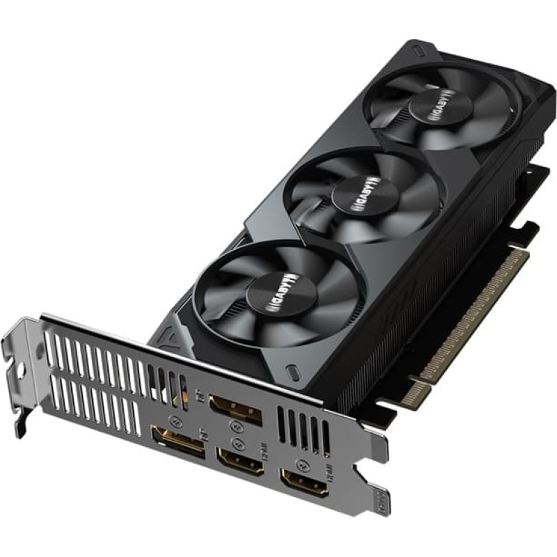 Gigabyte GeForce RTX 5050 OC Low Profile 8G Graphics Card - 8GB GDDR6, 128bit, PCI-E 5.0, 2587MHz Core Clock, 2 x DP, 2 x HDMI, NVIDIA DLSS 4, GV-N5050OC-8GL
