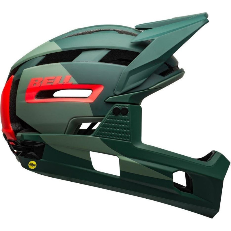 Bell Kask full face SUPER AIR R MIPS SPHERICAL matte gloss green infrared r. L 58–62 cm (308753)