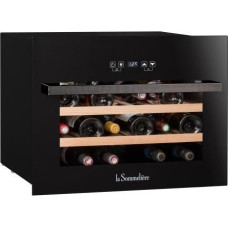 La Sommeliere Chłodziarka do wina La Sommeliere LSBI28B - winiarka Jednostrefowa do zabudowy w słupku o pojemności do 28 butelek wina