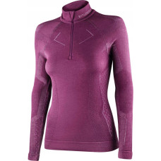 Brubeck LS1609W Bluza damska z kr�tkim ekspresem EXTREME MERINO fuksjowy XL