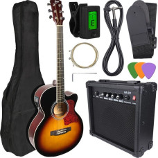 V-Tone V-TONE EAG SET SB gitara elektroakustyczna + wzmacniacz gitarowy zestaw SUNBURST