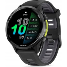 Ifit Icon Garmin Forerunner® 970 Carbon Grey DLC Titanium with Black Case and Black/Translucent Whitestone Band