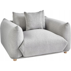 Beliani Fotel LUVOS Jasnoszary