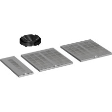 Siemens LZ11BKR11, Cooker hood recycling kit, Black, Grey, 4 pc(s)