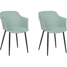 Beliani Zestaw 2 krzeseł miętowy ELIM