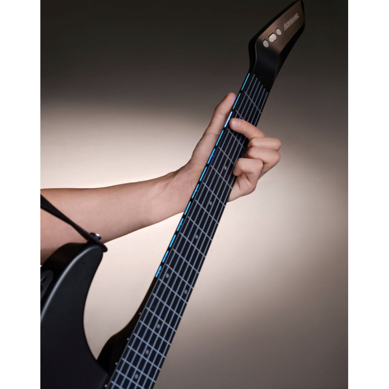 Golden Guitar Cyfrowa Wielofunkcyjna Gitara Elektryczna Midi Led Aeroband Bez Strojenia Ag01 Biały