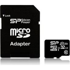 Silicon Power карта памяти microSDHC 32GB Elite + адаптер