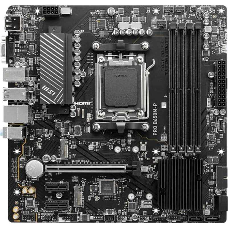 MSI PRO B650M-P AM5 4DDR5 HDMI/DP mATX