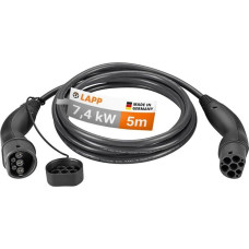 Lapp Kabel do ładowania samochodów LAPP Typu 2, do 7,4 kW, 5 m, czarny (5555934002)