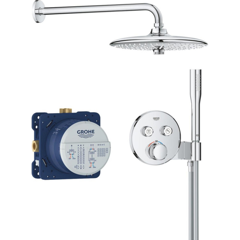 Grohe Termostatinis potinkinio dušo maišytuvo komplektas SmartControl Euphoria 260 34867000