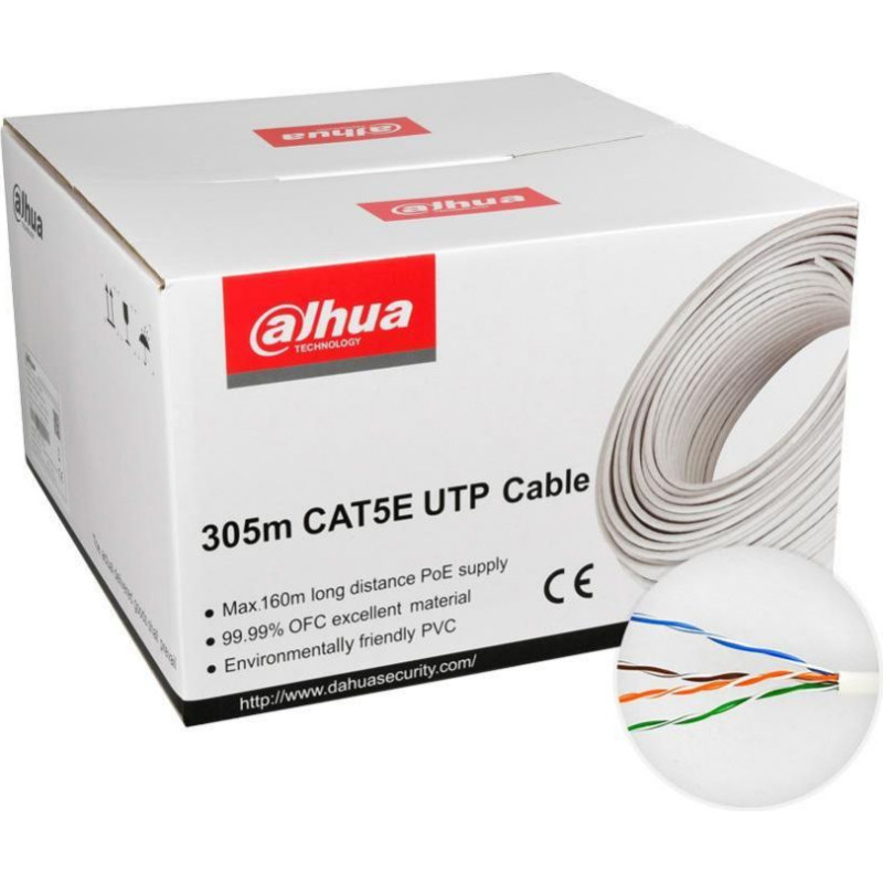 Dahua CABLE CAT5E UTP 305M WHITE/PFM920I-5EUN