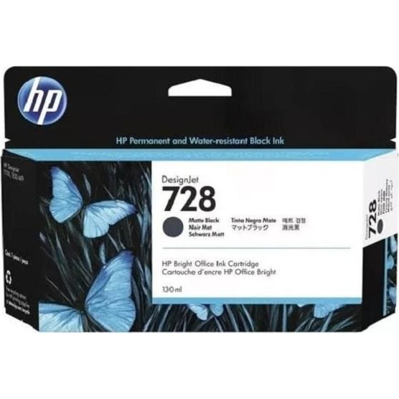 HP Tusz HP HP Ink Cart. No.728 black (3WX25A)
