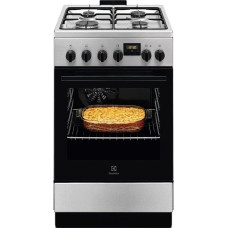 Electrolux 500 SurroundCook 57 L width 50 cm stainless steel - Electric cooker with gas hob