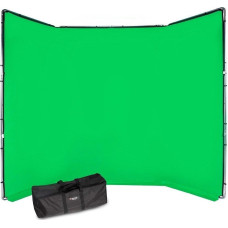 Manfrotto Chroma Key FX 4x3m Tło + Rama + Torba - Zielone
