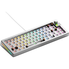 Glorious Klawiatura Glorious Glorious GMMK 3 Pro 65 % Custom Gaming-Tastatur - Barebone, ANSI-Layout, silber