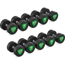 Upform Komplekts Poliuretāna hanteles komplekts 27,5-37,5kg (svara solis 2,5kg) 325kg – UpForm