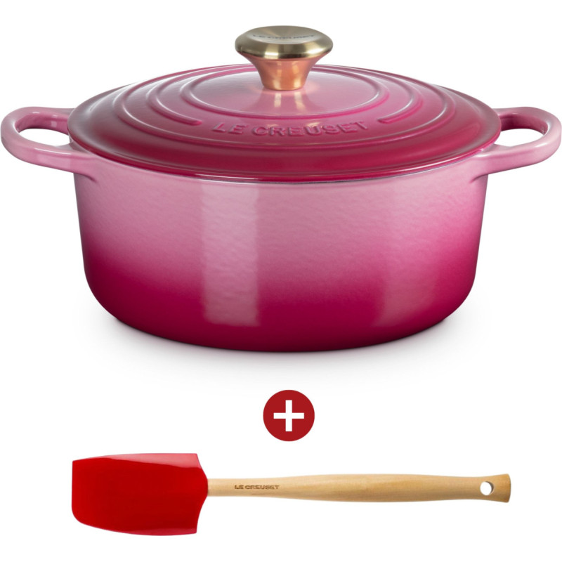 Le Creuset Signature Bräter rund 24 cm berry