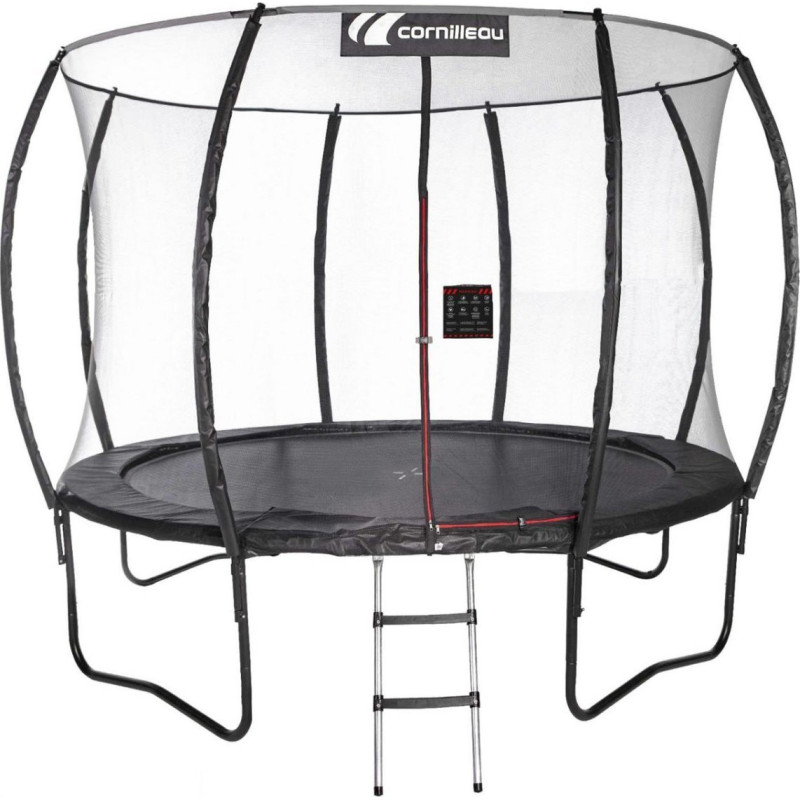 Cornilleau Trampolina ogrodowa Cornilleau SpringCare z siatką wewnętrzną 12 FT 366 cm