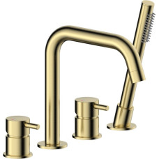 Celto 5035-210-31 / KFA / MOZA /  BATERIA WANNOWA 4-OTWOROWA STOJĄCA , BRUSHED GOLD