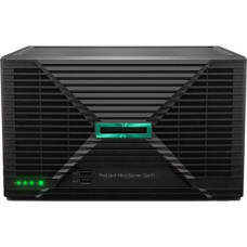 HP Serwer HP HPE PL MicroServer Gen11 E-2434 (3.4/4C) 1x32G 2x4TB/7.2 (801888) 4LFF/4SFF-NHP VROC 4x1G iLo6 180W NBD111 Smart Choice