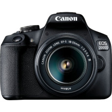 Canon EOS 2000D + 18-55 мм III Kit, черный