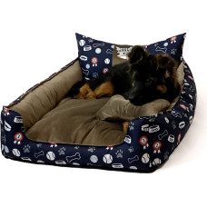 Go Gift Dog and cat bed L - brown - 90x75x16 cm