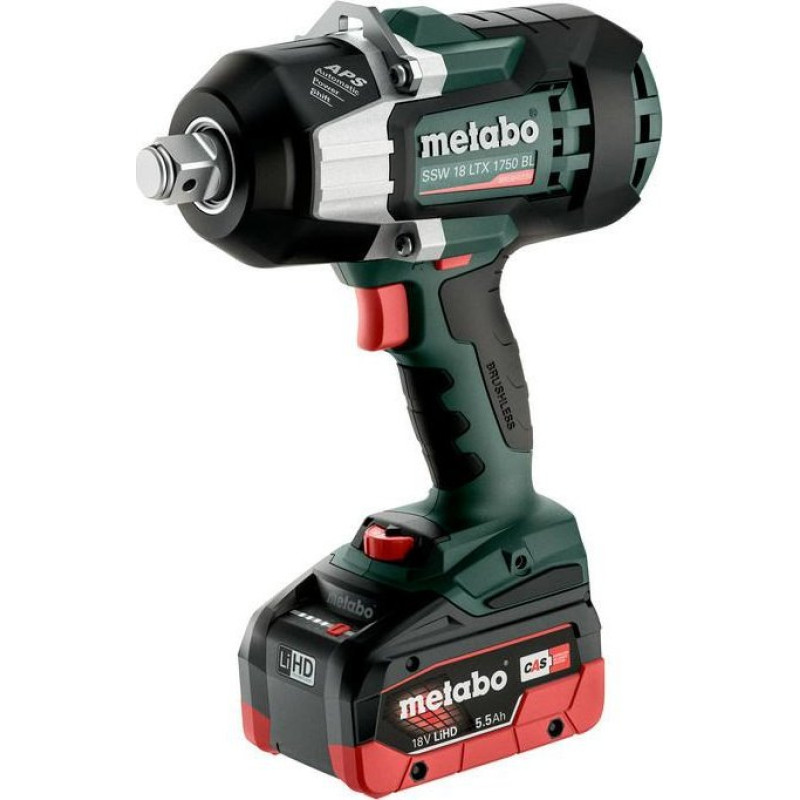 Metabo Klucz udarowy Metabo METABO.IMPACT WRENCH SSW 18 LTX 1750 BL 2x5.5Ah LiHD 1750Nm METABOX