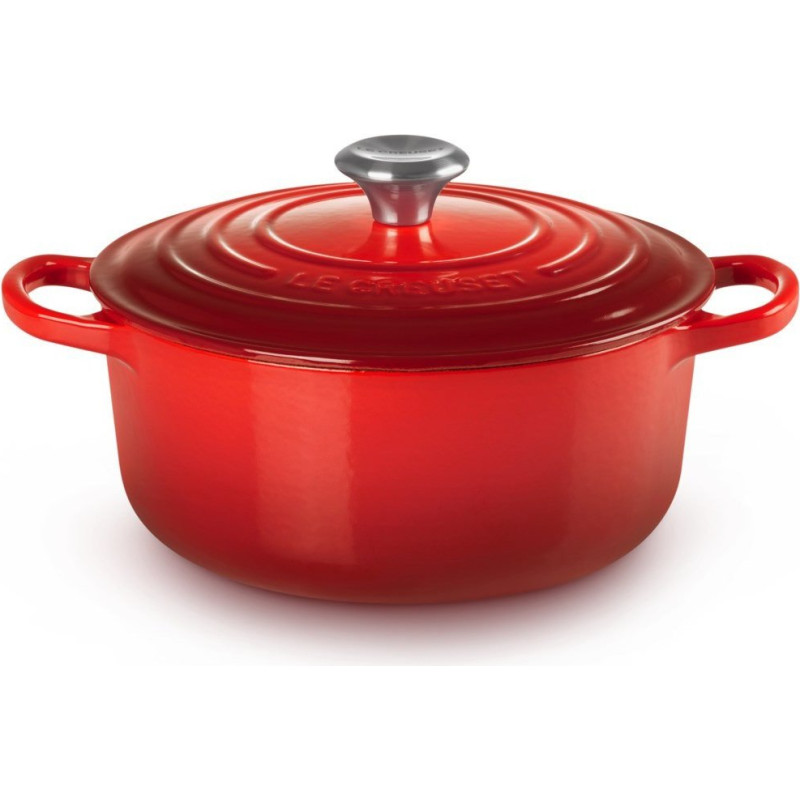 Le Creuset Le Creuset Signature Roaster round 22cm cherry red (21177220602430)