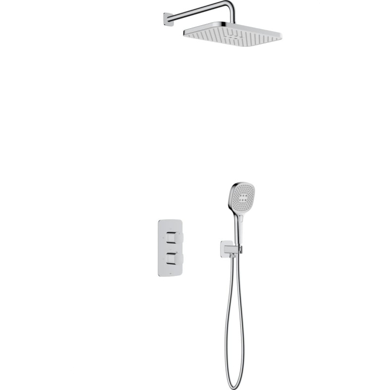 KFA 5759-501-00 / KFA / MALAGA / ZESTAW NATRYSKOWY PODTYNKOWY TERMOSTAT , CHROM /