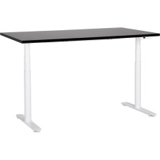 Beliani Biurko Beliani Biurko regulowane elektrycznie 160 x 72 cm czarno-białe DESTINAS
