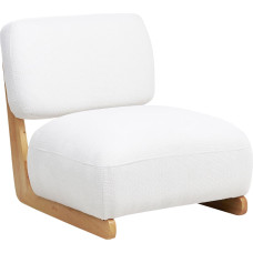 Beliani Fotel KOKKOLA Złamana biel