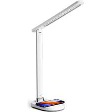 Platinet desk lamp with wireless charger PDL081W 18W QI, white (45244)