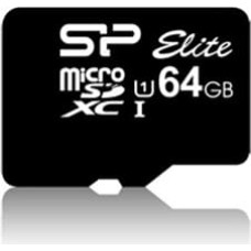 Silicon Power карта памяти microSDXC 64GB Elite + адаптер