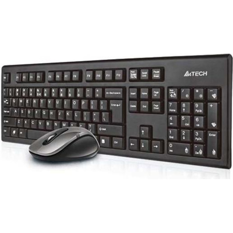 A4 Tech A4Tech 7100N desktop keyboard Mouse included RF Wireless QWERTY English Black