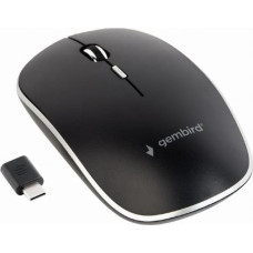 Gembird MOUSE USB-C OPTICAL WRL BLACK/SILENT MUSW-4BSC-01 GEMBIRD