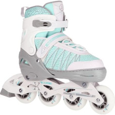 Nils Extreme NH11912 A 2IN1 WHITE-MINT SIZE S(31-34) IN-LINE SKRITRUĻSLIDAS/HOKEJS SLIDAS