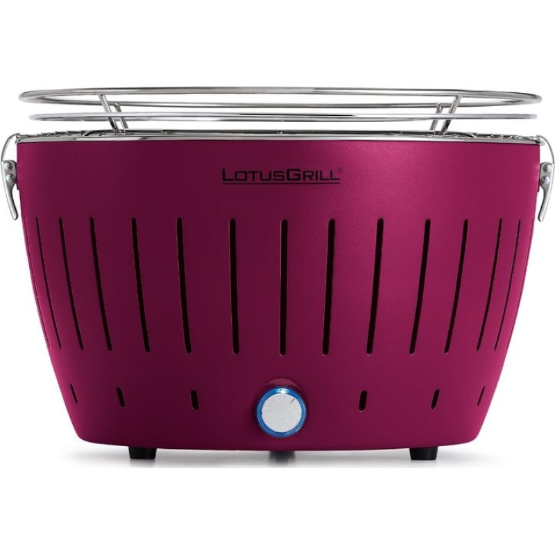 Lotusgrill Grill turystyczny Węglowy Mini 26 cm x 26 cm fioletowy