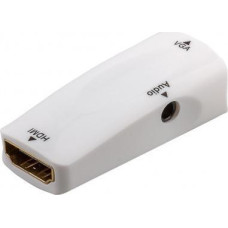 Goobay Adapter AV Goobay HDMI - D-Sub (VGA) + Jack 3.5mm biały (JAB-3383138)
