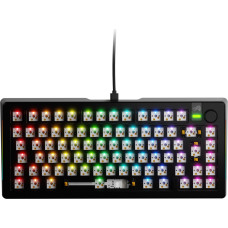 Glorious GMMK 3 Pro 100 % Custom Gaming-Tastatur - Pre-Built, ANSI (US), Fox Switches, schwarz