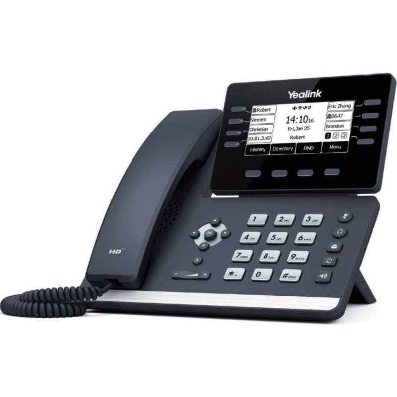 Yealink SIP-T53C | Telefon VoIP | 2x RJ45 1000Mb/s, wyświetlacz, PoE, USB