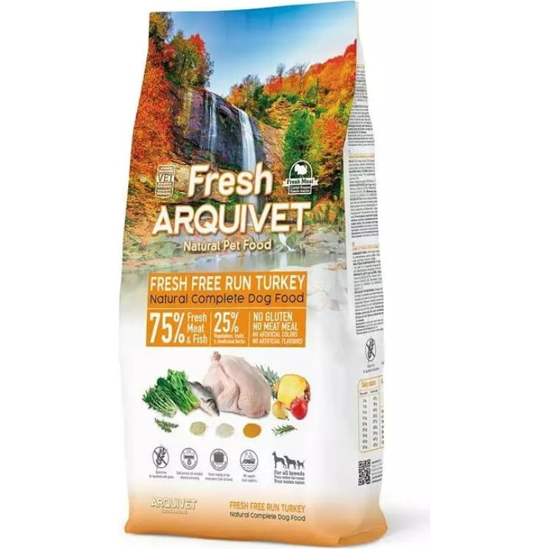 Arquivet Fresh Turkey and fish - semi-moist dog food - 10kg