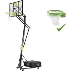Exit Galaxy pārvietojamais basketbola grozs uz riteņiem ar dunk grozu - zaļš / melns